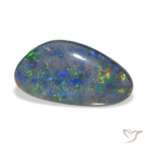 Opala Triplet Multicolorido Natural 3.72ct, Chique, Opaco