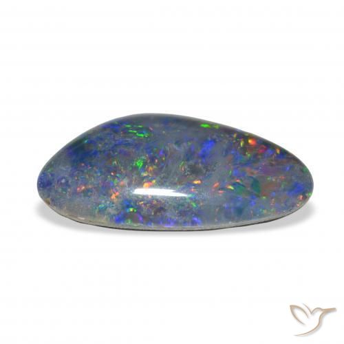 Opala Triplet Multicolorido Natural 3.72ct, Chique, Opaco