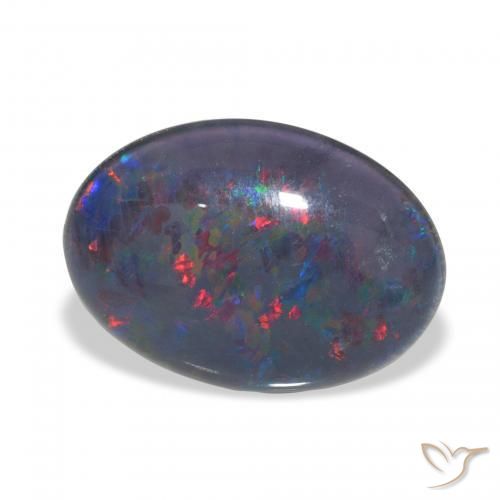Opala Triplet Multicolorido Natural 3.66ct, oval, Opaco