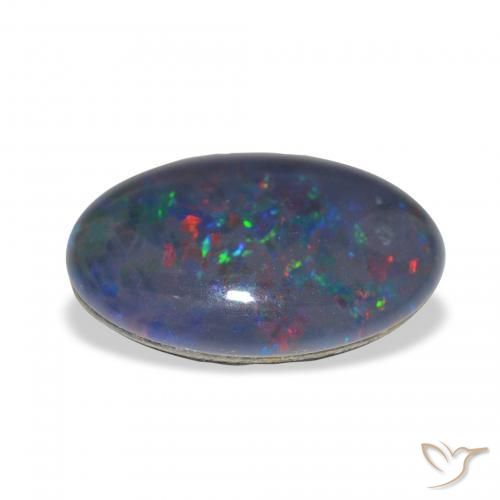 Opala Triplet Multicolorido Natural 3.66ct, oval, Opaco