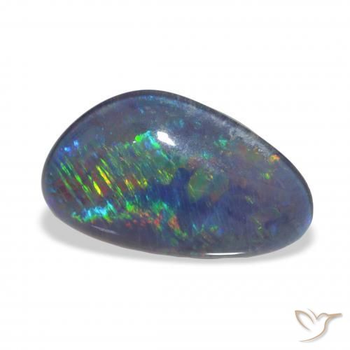 Opala Triplet Multicolorido Natural 3.60ct, Chique, Opaco