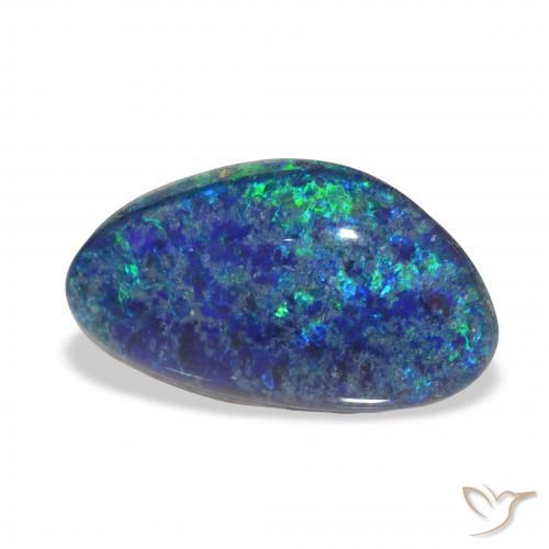 Opala Triplet Multicolorido Natural 3.29ct, Chique, Opaco