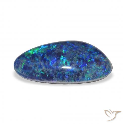 Opala Triplet Multicolorido Natural 3.29ct, Chique, Opaco
