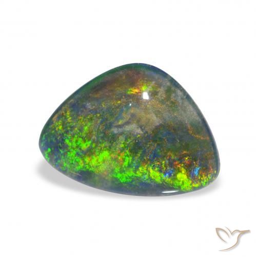 Opala Triplet Multicolorido Natural 1.89ct, Chique, Opaco