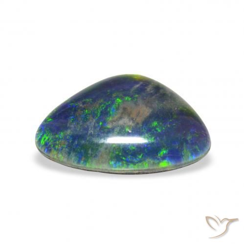 Opala Triplet Multicolorido Natural 1.89ct, Chique, Opaco