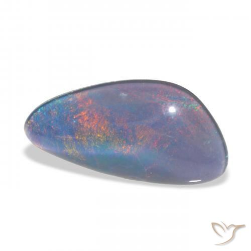 Opala Triplet Multicolorido Natural 4.21ct, Chique, Opaco