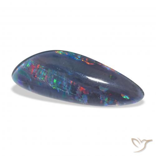 Opala Triplet Multicolorido Natural 4.44ct, Chique, Opaco
