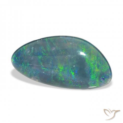 Opala Triplet Multicolorido Natural 5.14ct, Chique, Opaco