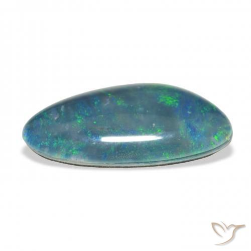 Opala Triplet Multicolorido Natural 5.14ct, Chique, Opaco