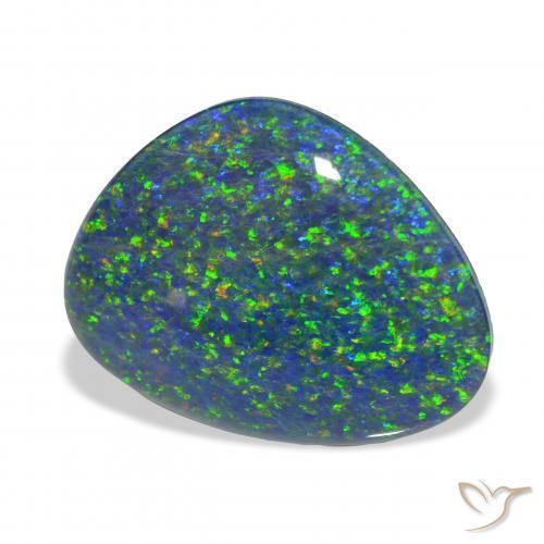 Opala Triplet Multicolorido Natural 4.88ct, Chique, Opaco