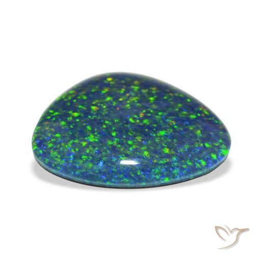 Opala Triplet Multicolorido Natural 4.88ct, Chique, Opaco