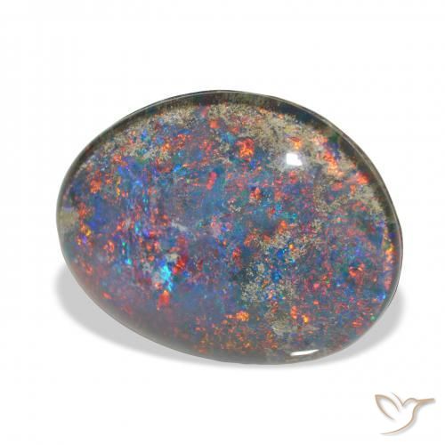 Opala Triplet Multicolorido Natural 9.34ct, Chique, Opaco