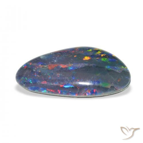Opala Triplet Multicolorido Natural 3.31ct, Chique, Opaco