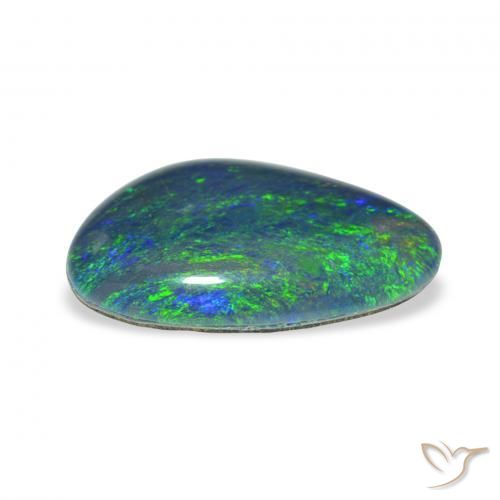 Opala Triplet Multicolorido Natural 3.71ct, Chique, Opaco