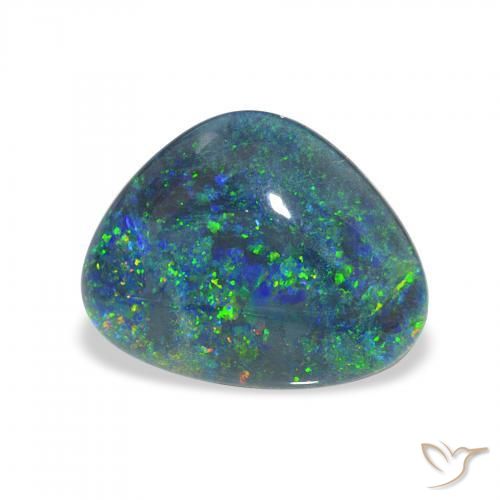 Opala Triplet Multicolorido Natural 4.39ct, Chique, Opaco