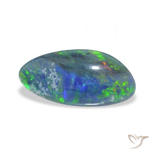 Opala Triplet Multicolorido Natural 3.24ct, Chique, Opaco
