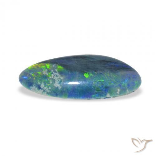 Opala Triplet Multicolorido Natural 3.24ct, Chique, Opaco