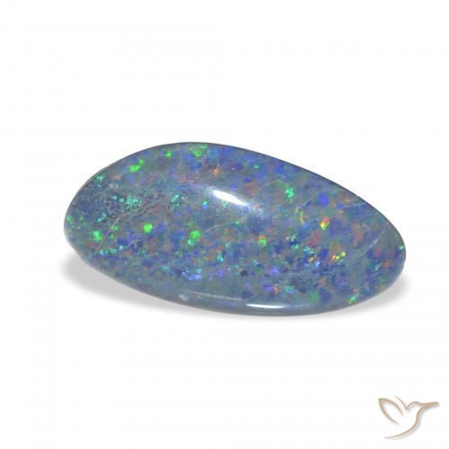 Opala Triplet Multicolorido Natural 3.62ct, Chique, Opaco