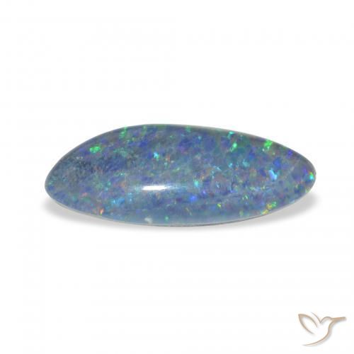 Opala Triplet Multicolorido Natural 3.62ct, Chique, Opaco