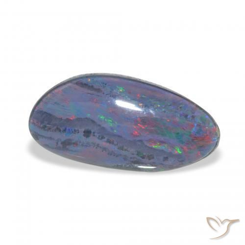 Opala Triplet Multicolorido Natural 3.84ct, Chique, Opaco