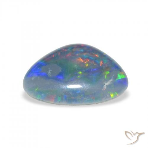 Opala Triplet Multicolorido Natural 4.00ct, Chique, Opaco