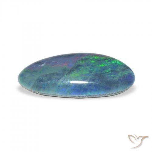 Opala Triplet Multicolorido Natural 2.67ct, Chique, Opaco