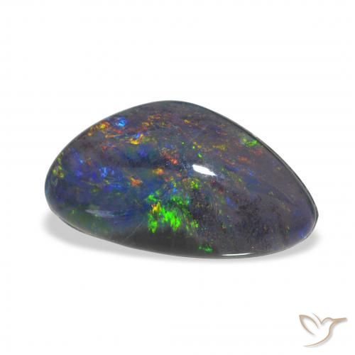 Opala Triplet Multicolorido Natural 2.18ct, Chique, Opaco