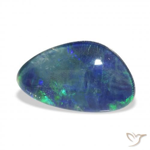 Opala Triplet Multicolorido Natural 3.62ct, Chique, Opaco