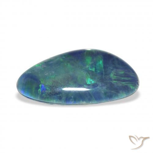 Opala Triplet Multicolorido Natural 3.62ct, Chique, Opaco