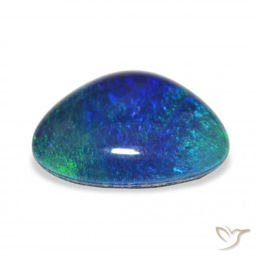 Opala Triplet Multicolorido Natural 3.52ct, Chique, Opaco