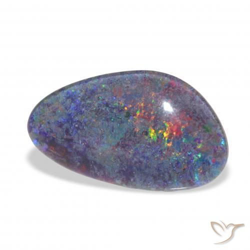 Opala Triplet Multicolorido Natural 3.16ct, Chique, Opaco