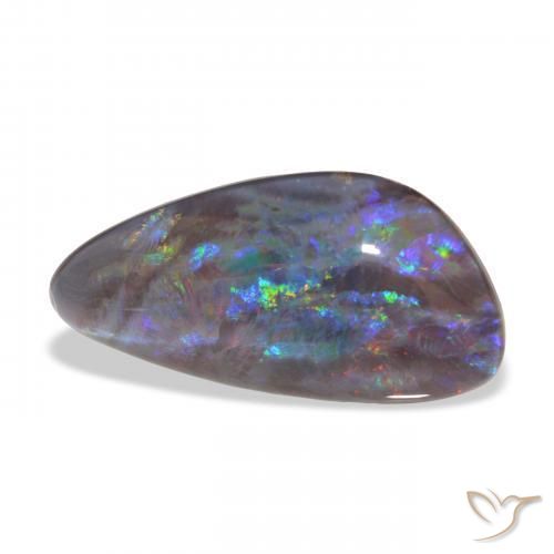Opala Triplet Multicolorido Natural 4.45ct, Chique, Opaco