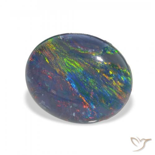 Opala Triplet Multicolorido Natural 2.71ct, oval, Opaco