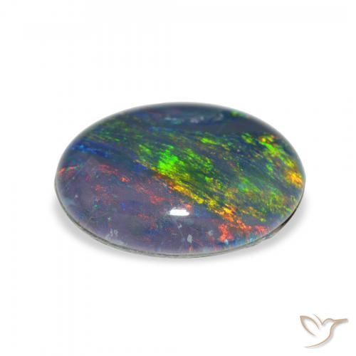 Opala Triplet Multicolorido Natural 2.71ct, oval, Opaco