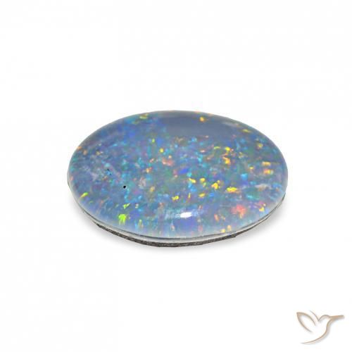 Opala Triplet Multicolorido Natural 2.90ct, oval, Opaco