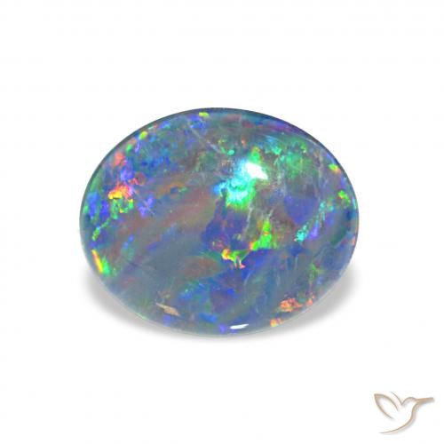 2.33ct Multicolorido Opala Triplet, oval, Opaco