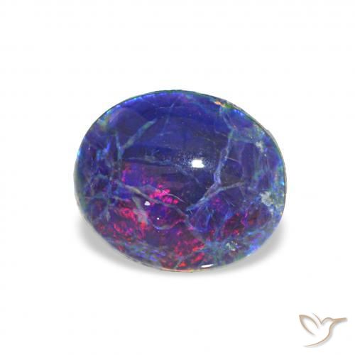 Opala Triplet Multicolorido Natural 1.97ct, oval, Opaco