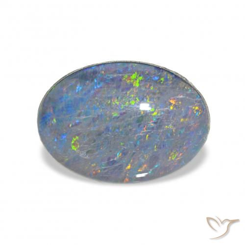 3.88ct Multicolorido Opala Triplet, oval, Opaco
