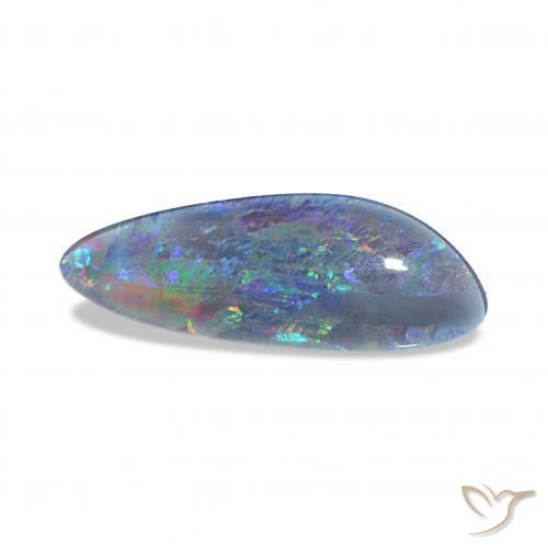 Opala Triplet Multicolorido Natural 4.33ct, Chique, Opaco