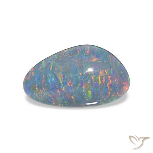 3.84ct Multicolorido Opala Triplet, Chique, Opaco