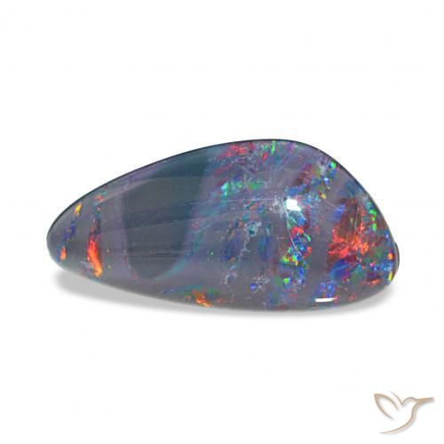 Opala Triplet Multicolorido Natural 4.17ct, Chique, Opaco