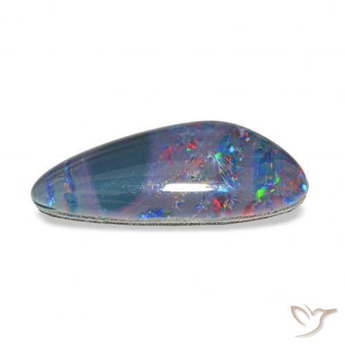 Opala Triplet Multicolorido Natural 4.17ct, Chique, Opaco