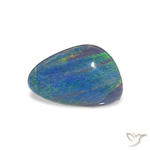 Opala Triplet Multicolorido Natural 1.57ct, Chique, Opaco