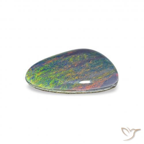 Opala Triplet Multicolorido Natural 1.57ct, Chique, Opaco