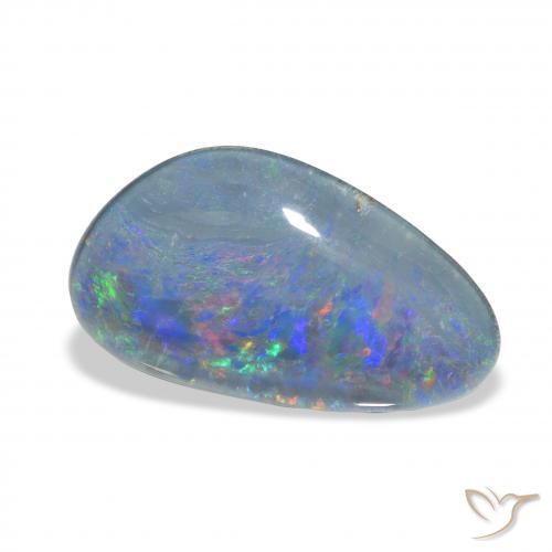 Opala Triplet Multicolorido Natural 8.97ct, Chique, Opaco