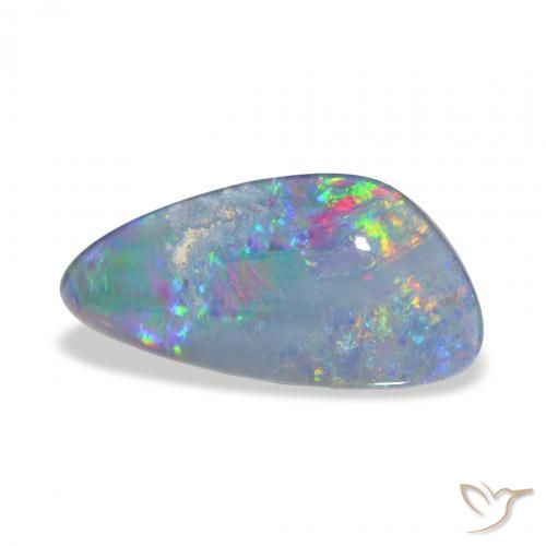 Opala Triplet Multicolorido Natural 4.17ct, Chique, Opaco