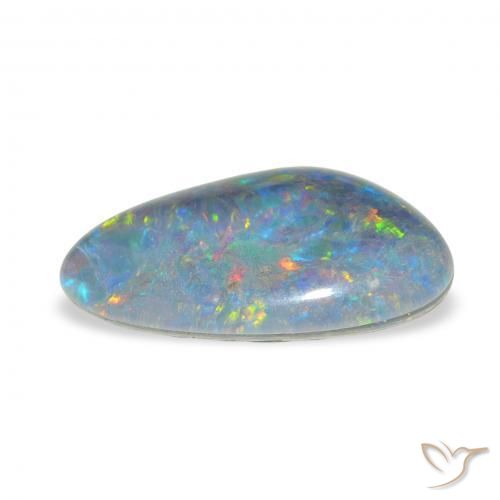 Opala Triplet Multicolorido Natural 3.39ct, Chique, Opaco