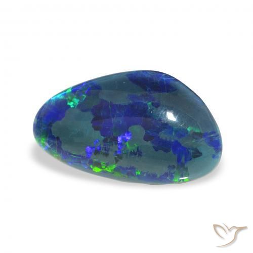 Opala Triplet Multicolorido Natural 3.35ct, Chique, Opaco