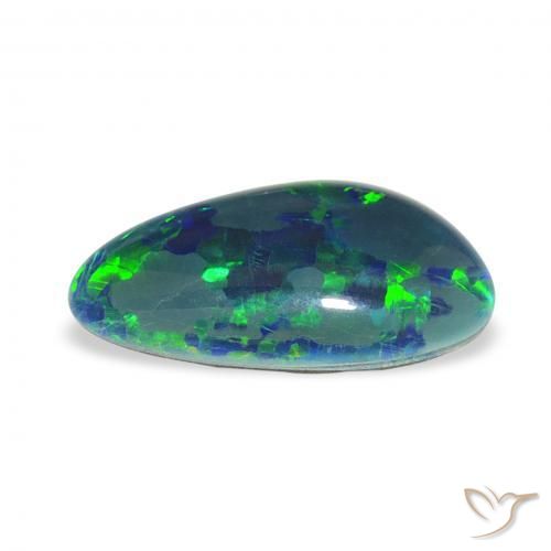 Opala Triplet Multicolorido Natural 3.35ct, Chique, Opaco
