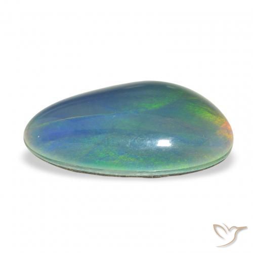 Opala Triplet Multicolorido Natural 3.88ct, Chique, Opaco